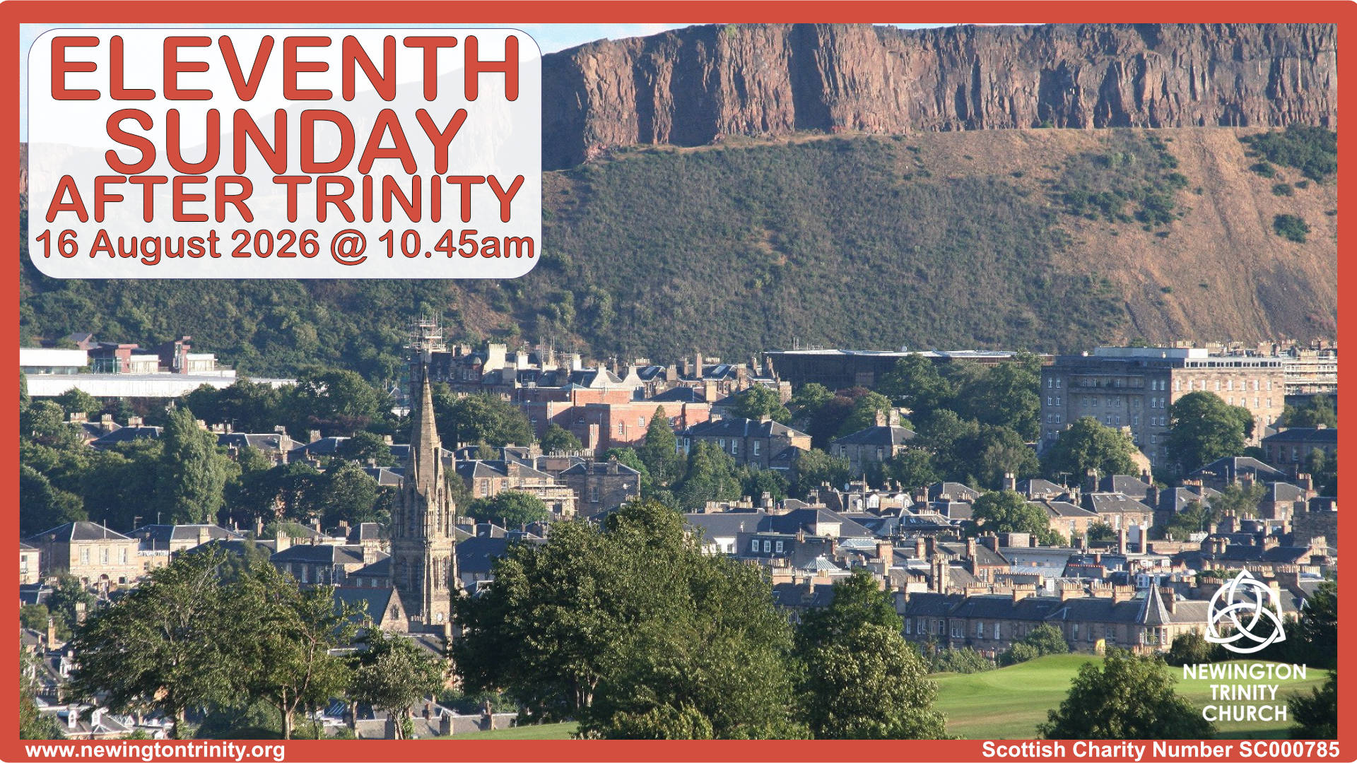 Service 16 August 2026 @ 10.45am